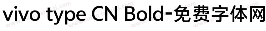 vivo type CN Bold字体转换